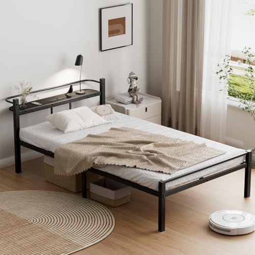 SuperKois] ベッドフレーム ダブル ベッド 宮棚 2口コンセント