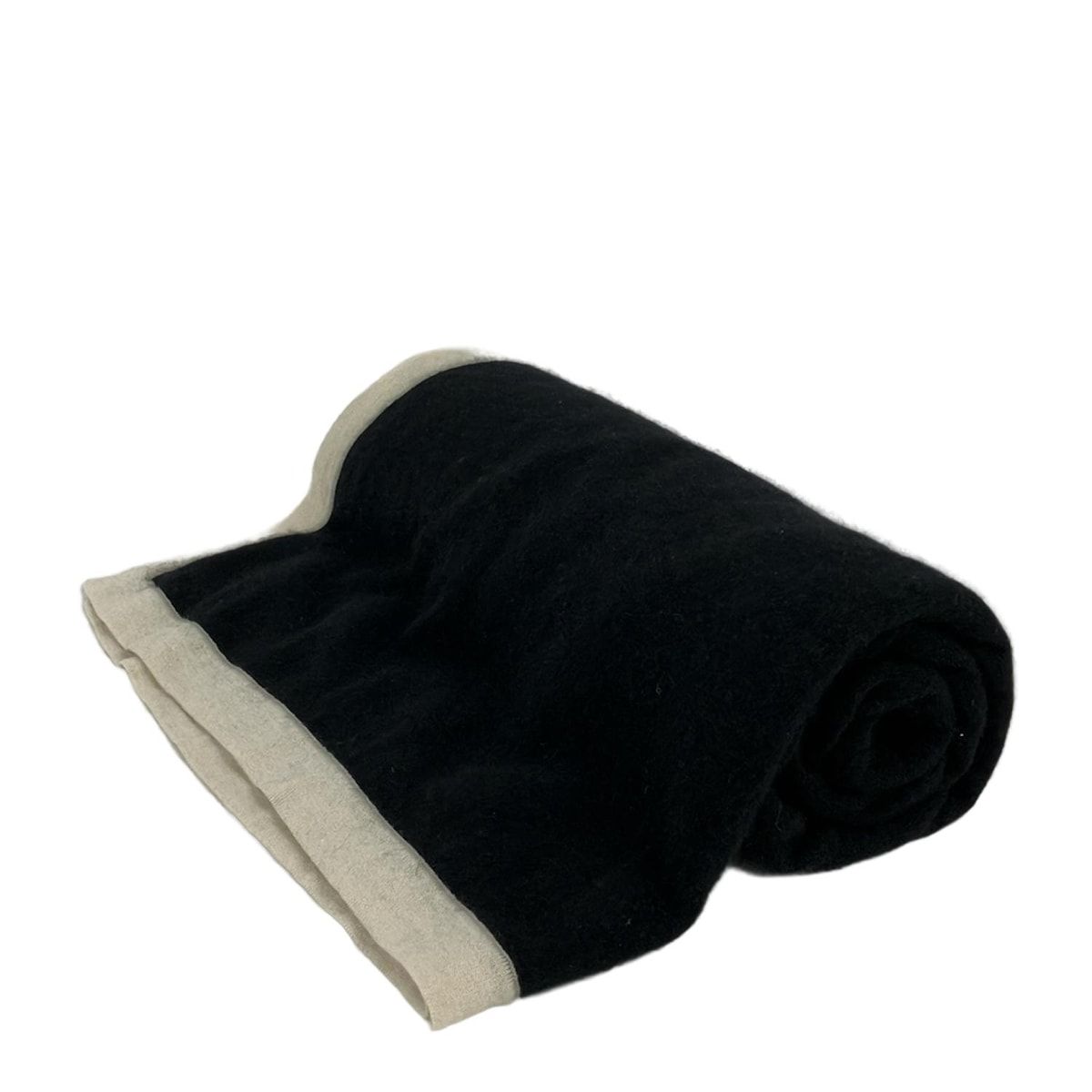 CHANEL(シャネル) ストール(ショール) - 黒×アイボリー ココマーク