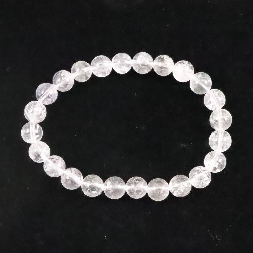 米国NY州産 ハーキマーダイヤモンド 3A+ 8mm玉 ブレスレット 17.9g