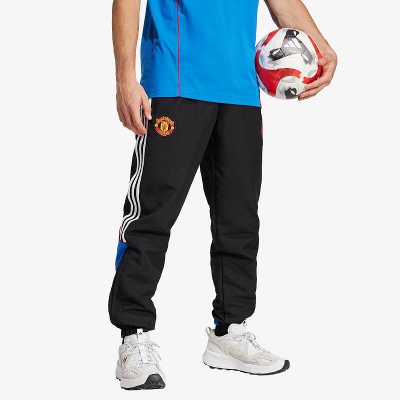 【送料無料・匿名配送】adidas アディダス マンチェスターユナイテッド 24/25 UBP トラックパンツ ロングパンツ ジャージ レトロ 黒（ブラック）新品 正規品