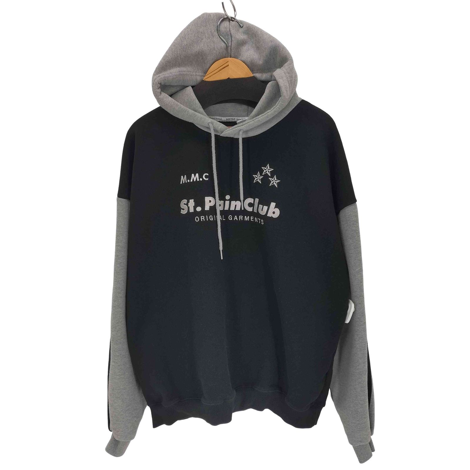 ユーズドフルギ USED古着 {{saint pain}}SP M.M.C スターコントラスト フーディー メンズ JPN：L 