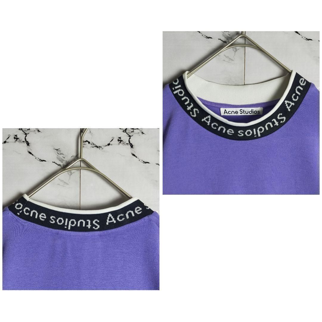 人気カラー】アクネストゥディオズ☆首元ロゴモックネックTシャツ 入手