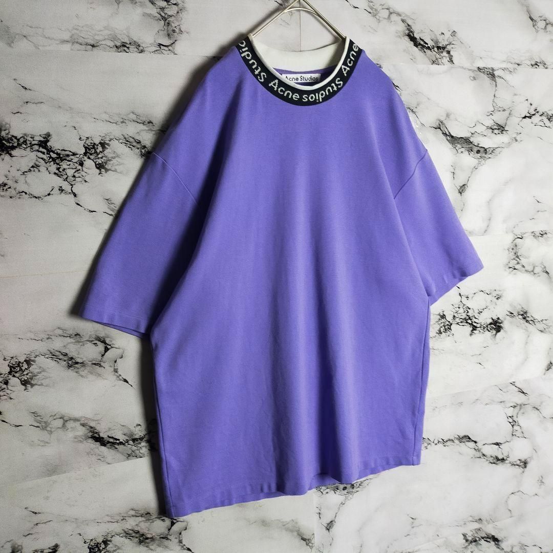 人気カラー】アクネストゥディオズ☆首元ロゴモックネックTシャツ 入手