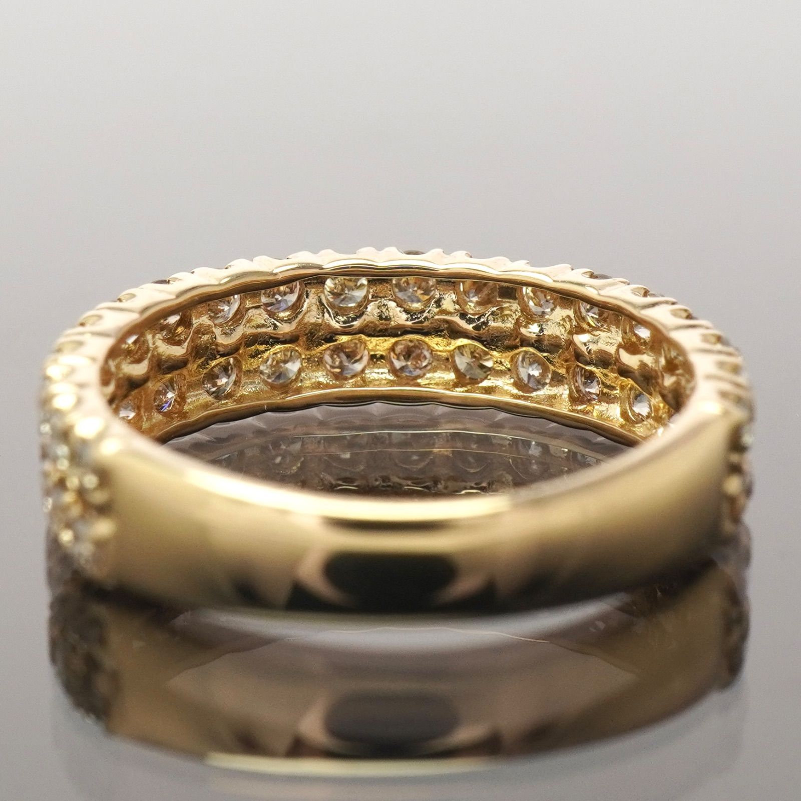 ダイヤ リング ダイヤモンド エタニティ 指輪 K18 ゴールド 1ct 12号