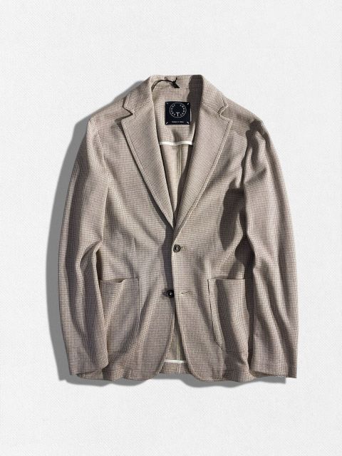 定価75,900円(税込)】T-JACKET ティージャケット 千鳥格子柄と落ち着い