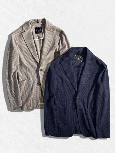 定価75，900円(税込)】T-JACKET ティージャケット 千鳥格子柄と