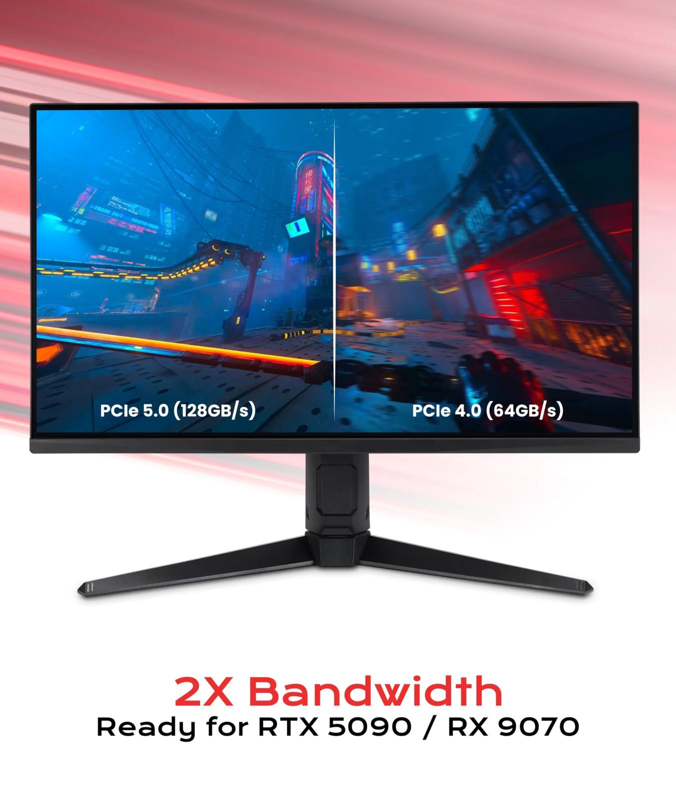 LINKUP - AVA5 PCIE 5.0 ライザーケーブル [50cm（全長 54cm