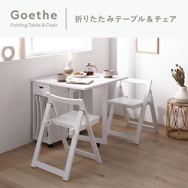 ダイニングセット 5点セット 〔 折りたたみ テーブル チェア 4脚