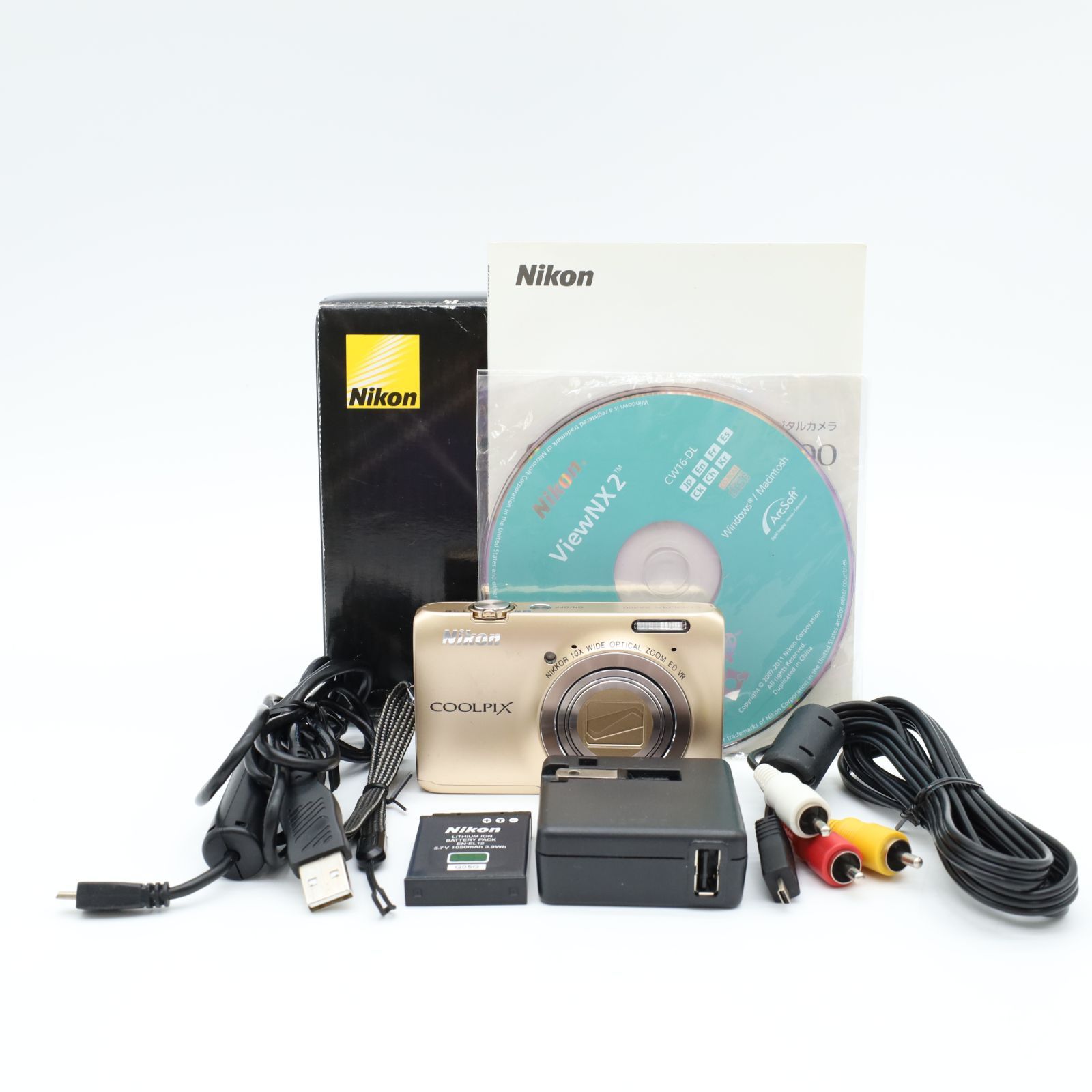 箱つき！薄い黄変がありますが□美品□ Nikon COOLPIX S6300