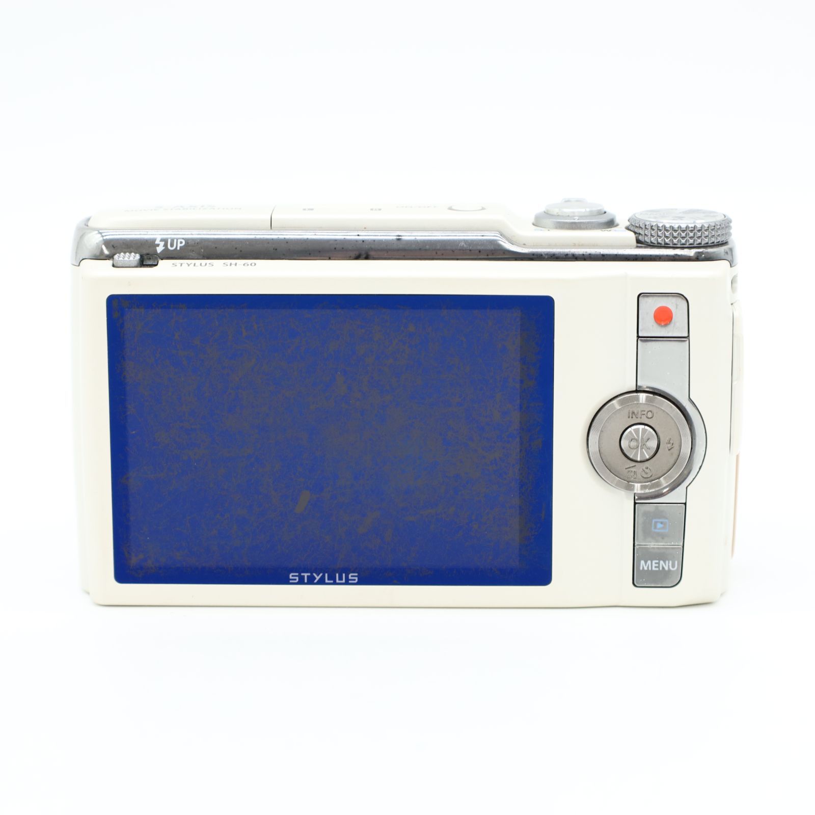 画面四隅が暗く、擦れ傷が多いですが撮影に影響はなく□美品□ OLYMPUS