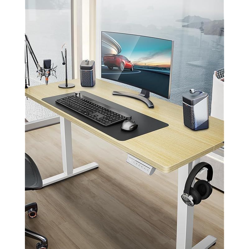 ErGear 電動 オフィスワークテーブル 昇降式デスク スタンディング