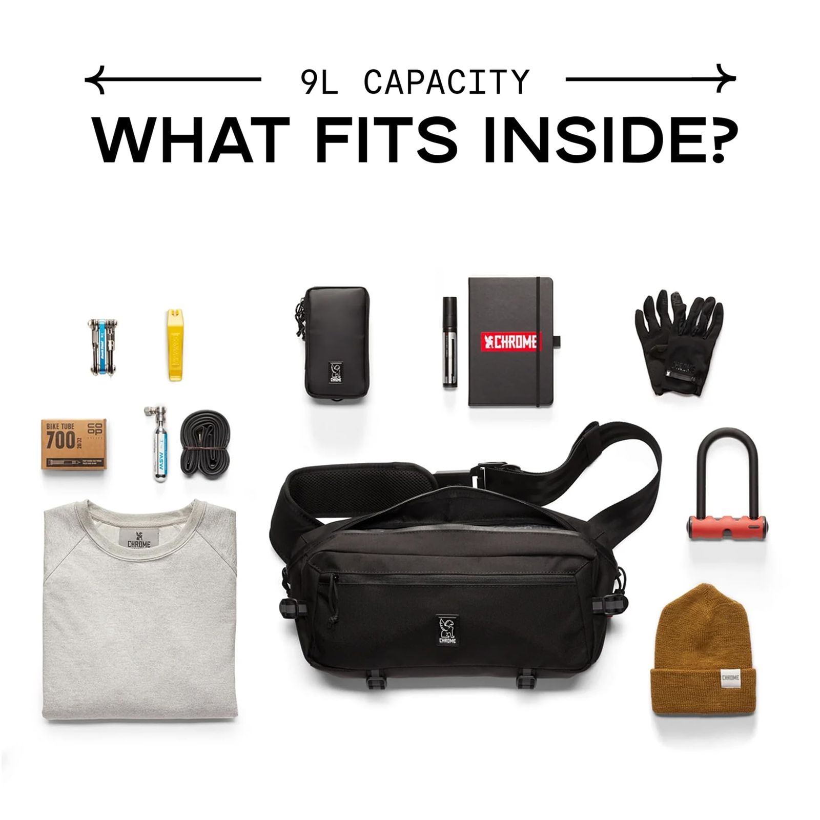 新品 [クローム] ボディバッグ KADET/カデット (現行モデル) 9L 耐水