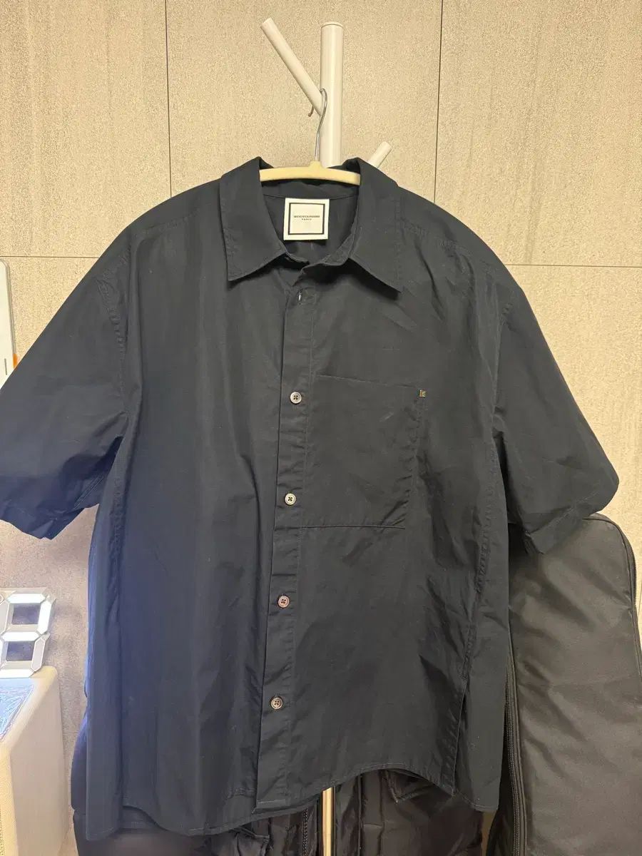 {A+/48} WOOYOUNGMI ウーヨンミ バックロゴ 半袖 シャツ