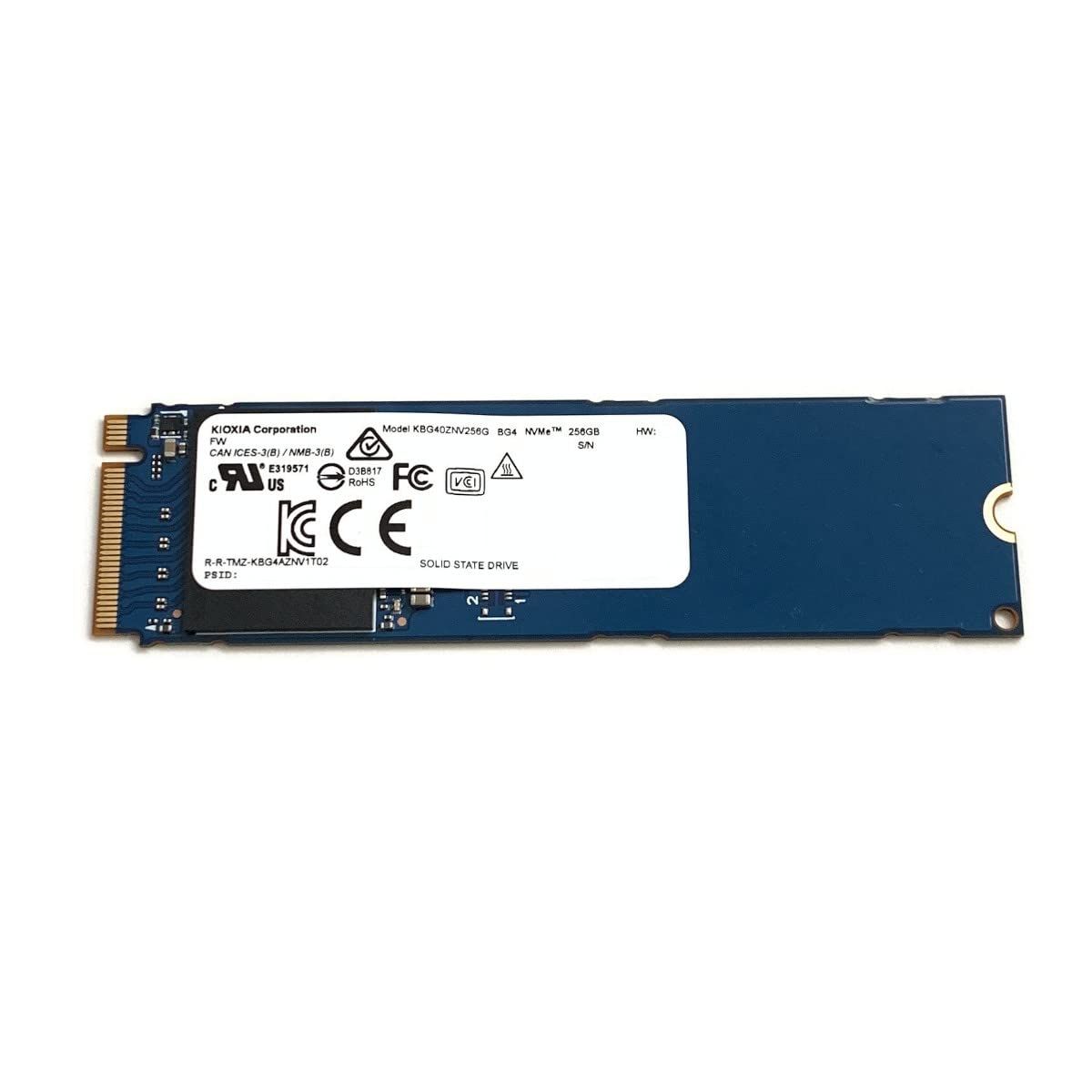 KIOXIA SSD 256GB BG4 M.2 2280 NVMe PCIe Gen3 x4 KBG40ZNV256G L57447 ソリッドステートドライブ ノートパソコン デスクトップ ウルトラブック PS5コンソール用