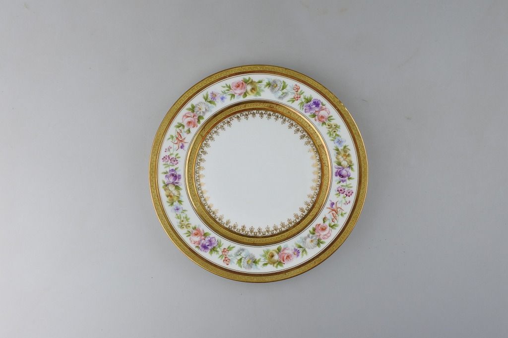 フランス・リモージュ、Haviland & Co装飾皿 ビンテージ・アンティーク】1890～1920年代フランスリモージュ磁器