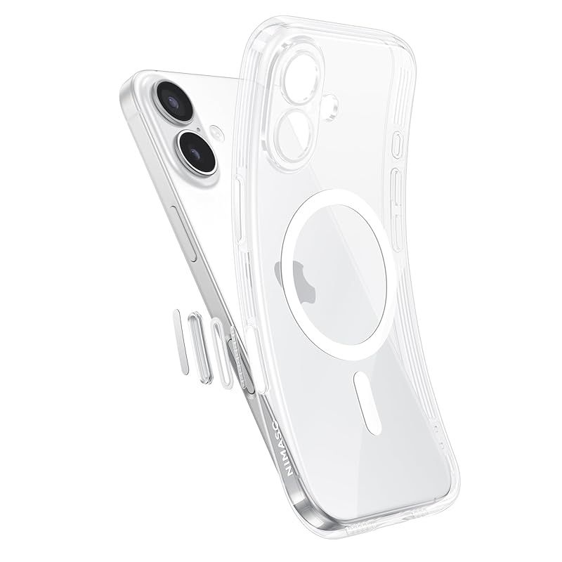NIMASO iPhone 17 用 ケースクリア MagSafe対応 カメラコントロール