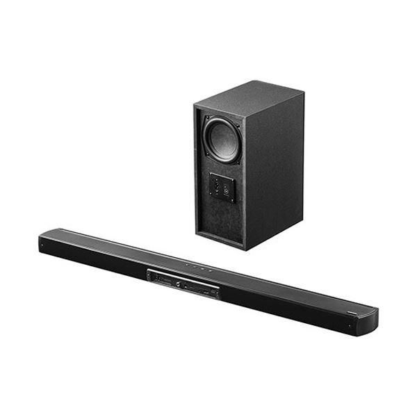 サンワダイレクト サウンドバーワイヤレスサブウーファー付き 200W出力