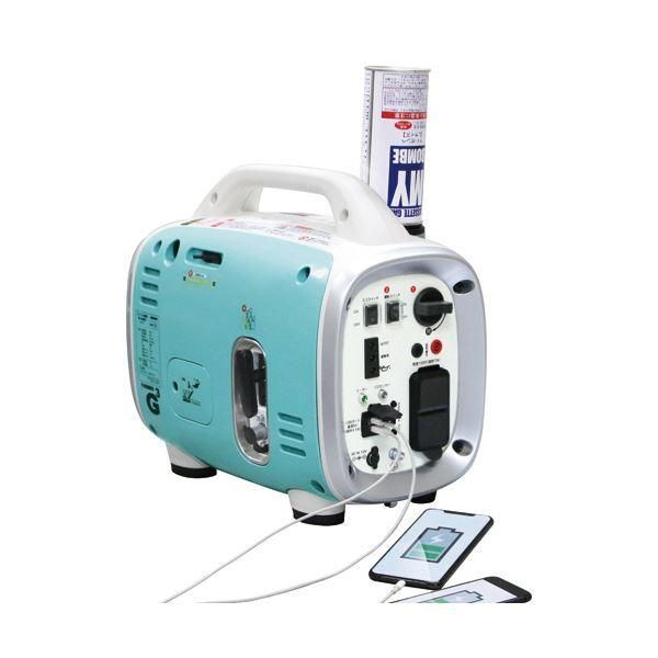 ニチネン カセットボンベ式携帯発電機G-cubic G700 クレマ KG-071 1台