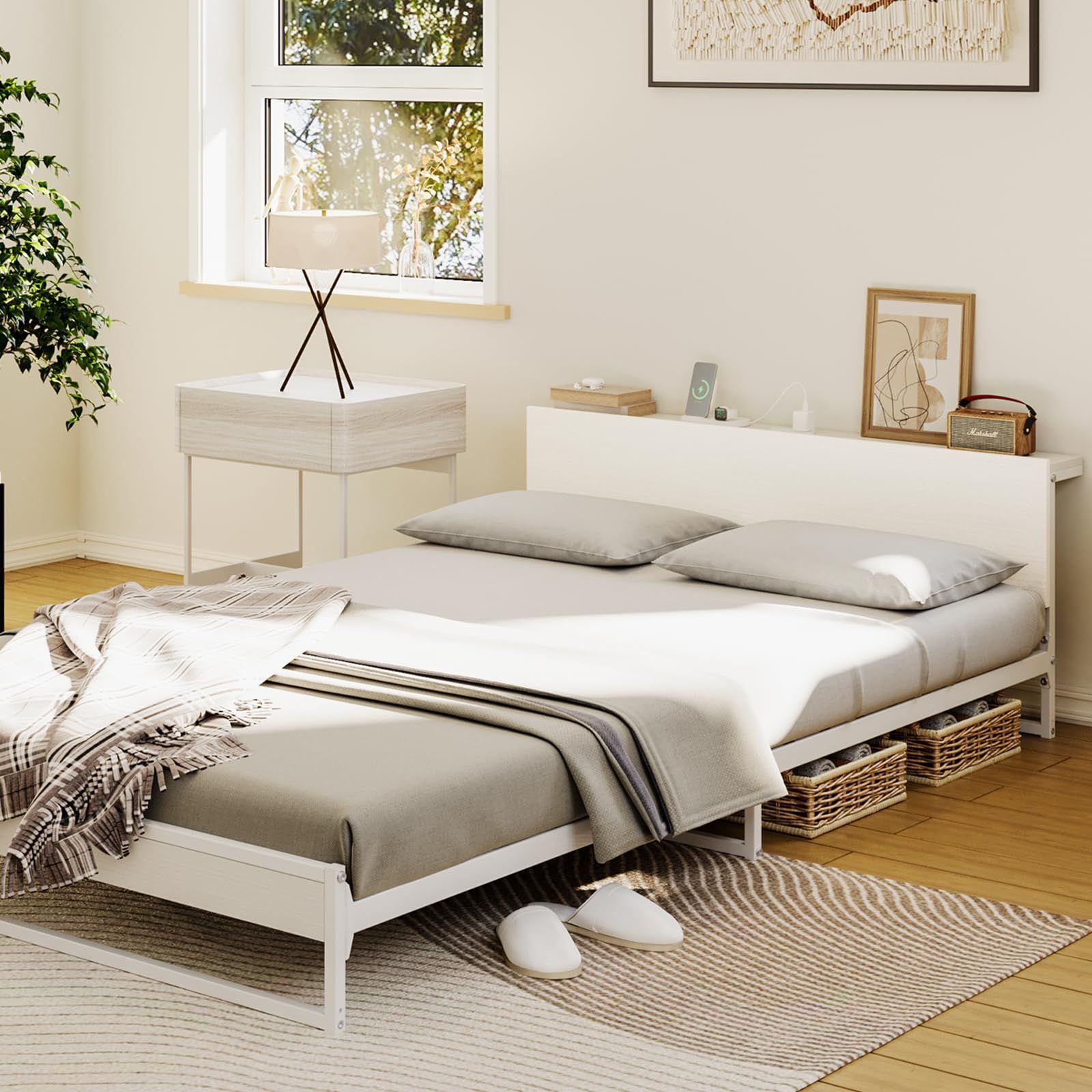 大特価』 連結 フレームのみ（ホワイトウォッシュ×ホワイト） スチール