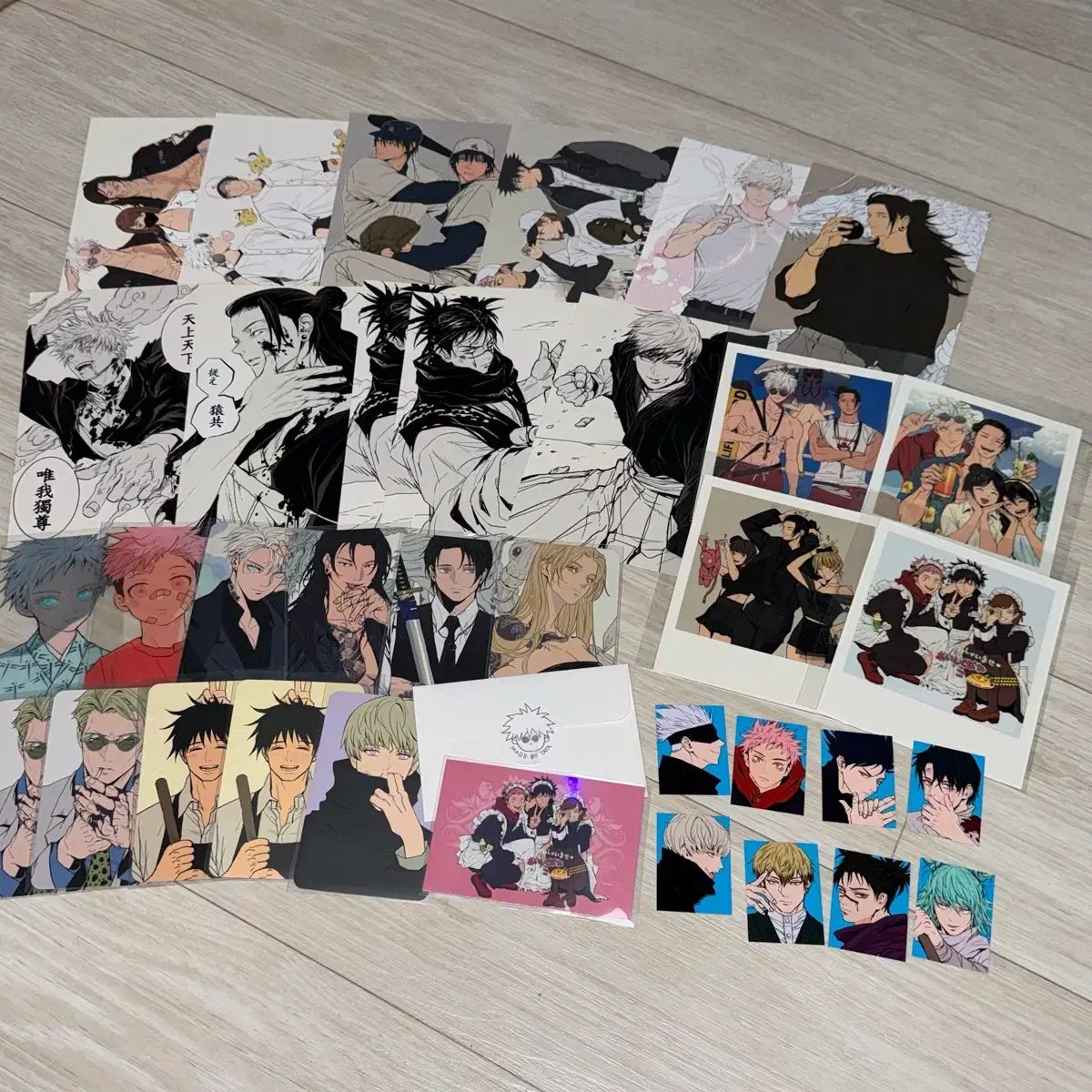 呪術廻戦 韓国イラストレーター作品 通販 はがき クリア 透明 トレカ