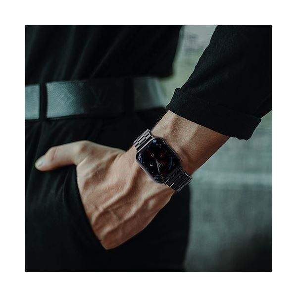 miak METAL BAND for Apple Watch 41/40/38mm ブラック SFBMA-W3840BK
