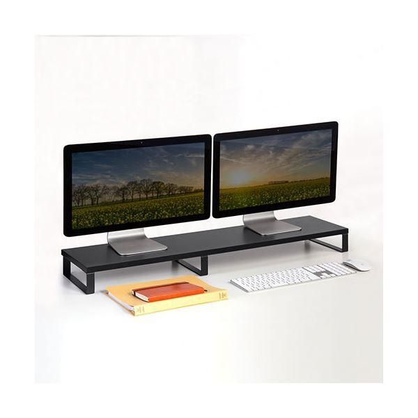 サンワサプライ 木製机上ラック 約W1000mm ブラック MR-LC314BK 組立品