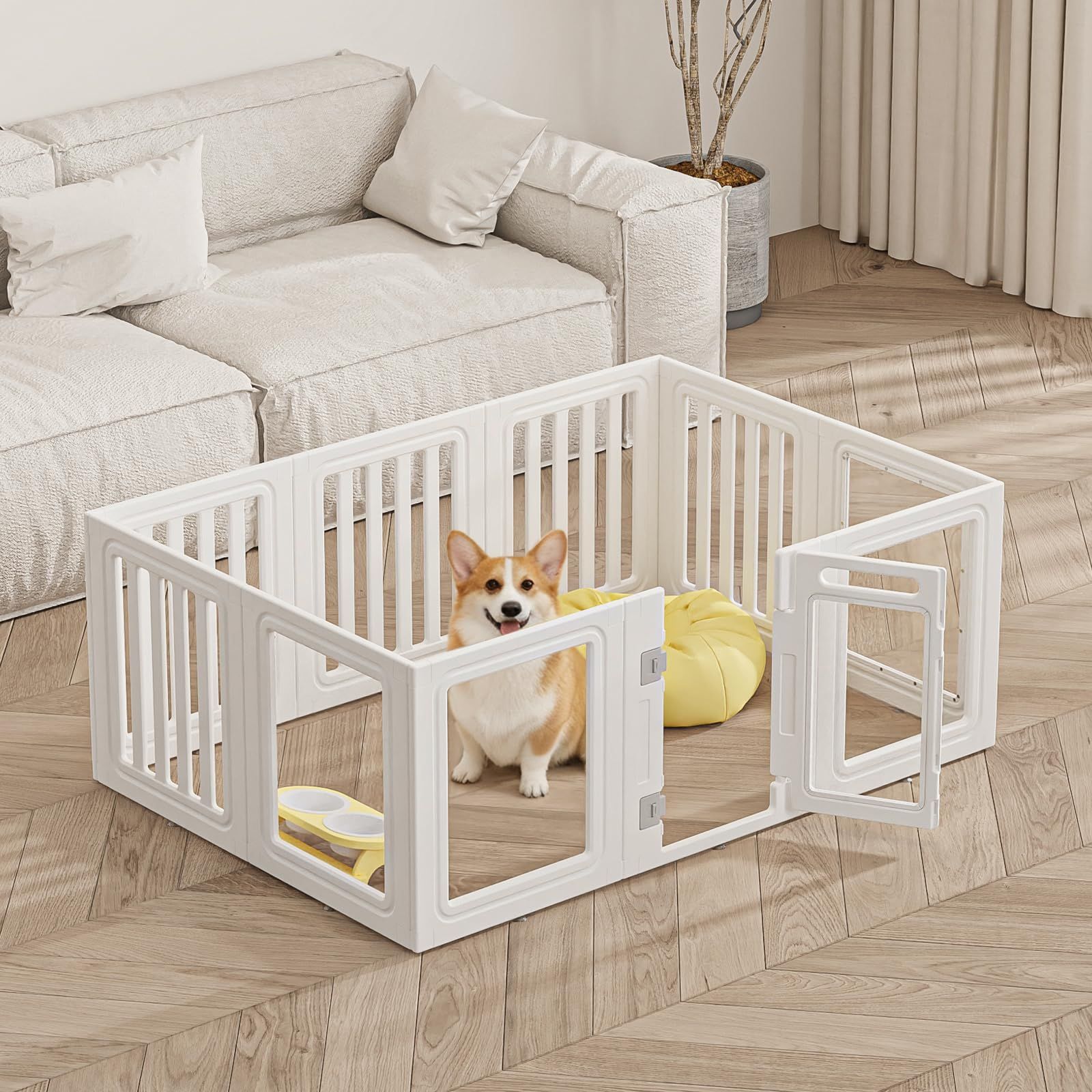 数量限定 60cm 高さ 自由に連結 ペットサークル 工具不要 ドア&ロック