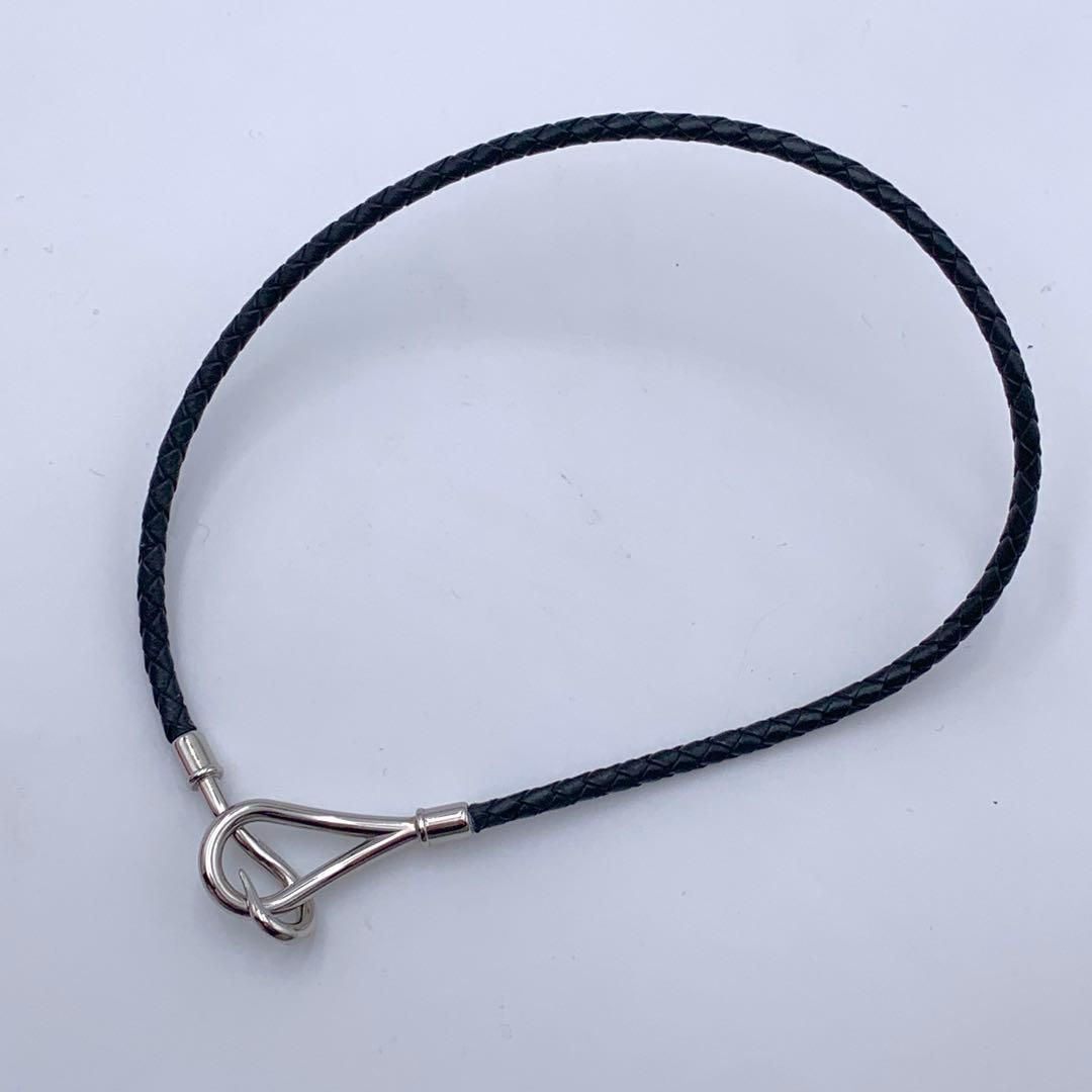 エルメス ジャンボ バングル 編込み 2連ブレスレット チョーカー