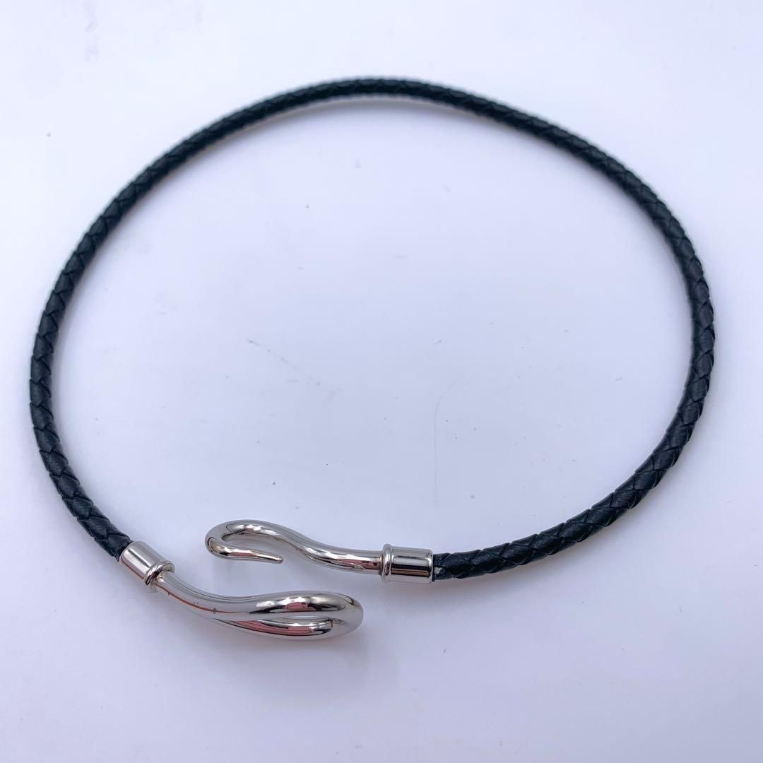 エルメス ジャンボ バングル 編込み 2連ブレスレット チョーカー