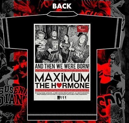 マキシマムザホルモン オフィシャルグッズ 黒い恋スペTシャツ ヤバい