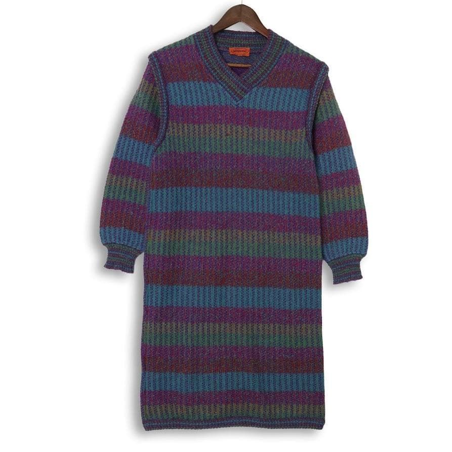 美品】MISSONI ミッソーニ ニットワンピー M レディース ロング丈 最 
