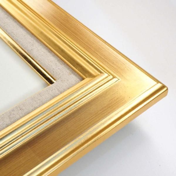 油額 〕 油絵額 SM 227×158mm ゴールド 油縁 キャンバス額 UVカット