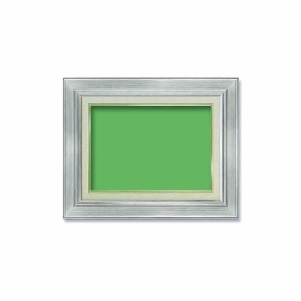 油額 〕 油絵額 F4号 333×242mm シルバー 油縁 キャンバス額 UVカット