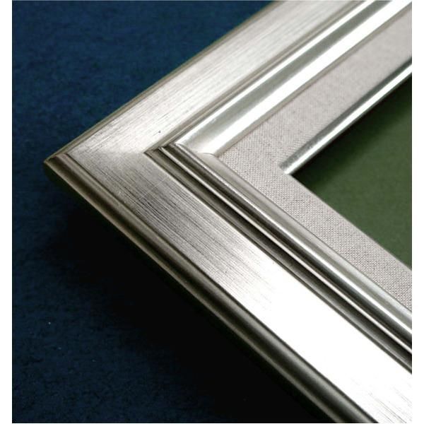 油額 〕 油絵額 F8号 455×380mm シルバー 油縁 キャンバス額 UVカット