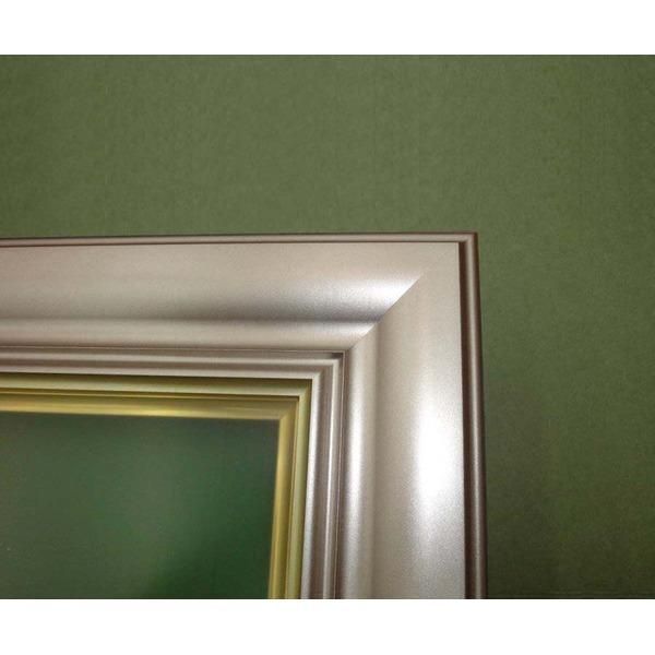 超軽量 油絵額 P8号 〔455×333mm〕 シャンパンシルバー すごく軽い油絵