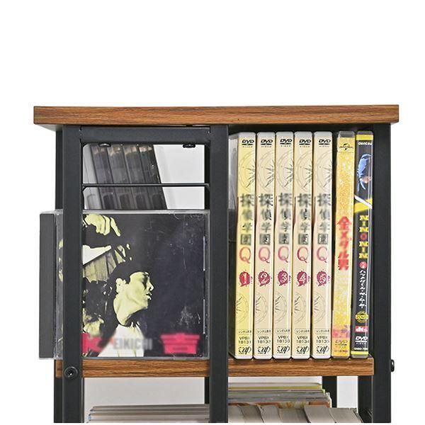 ブックシェルフ 本棚 7段 約幅40cm ブラウン タワー型 スリム 大容量