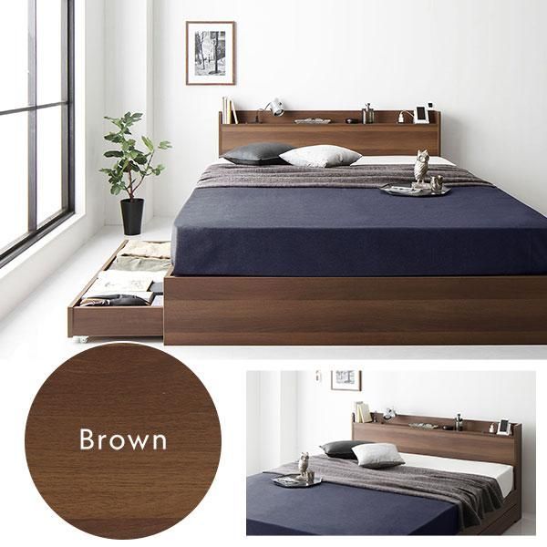 ベッド セミダブル 2層ポケットコイルマットレス付 ヴィンテージ