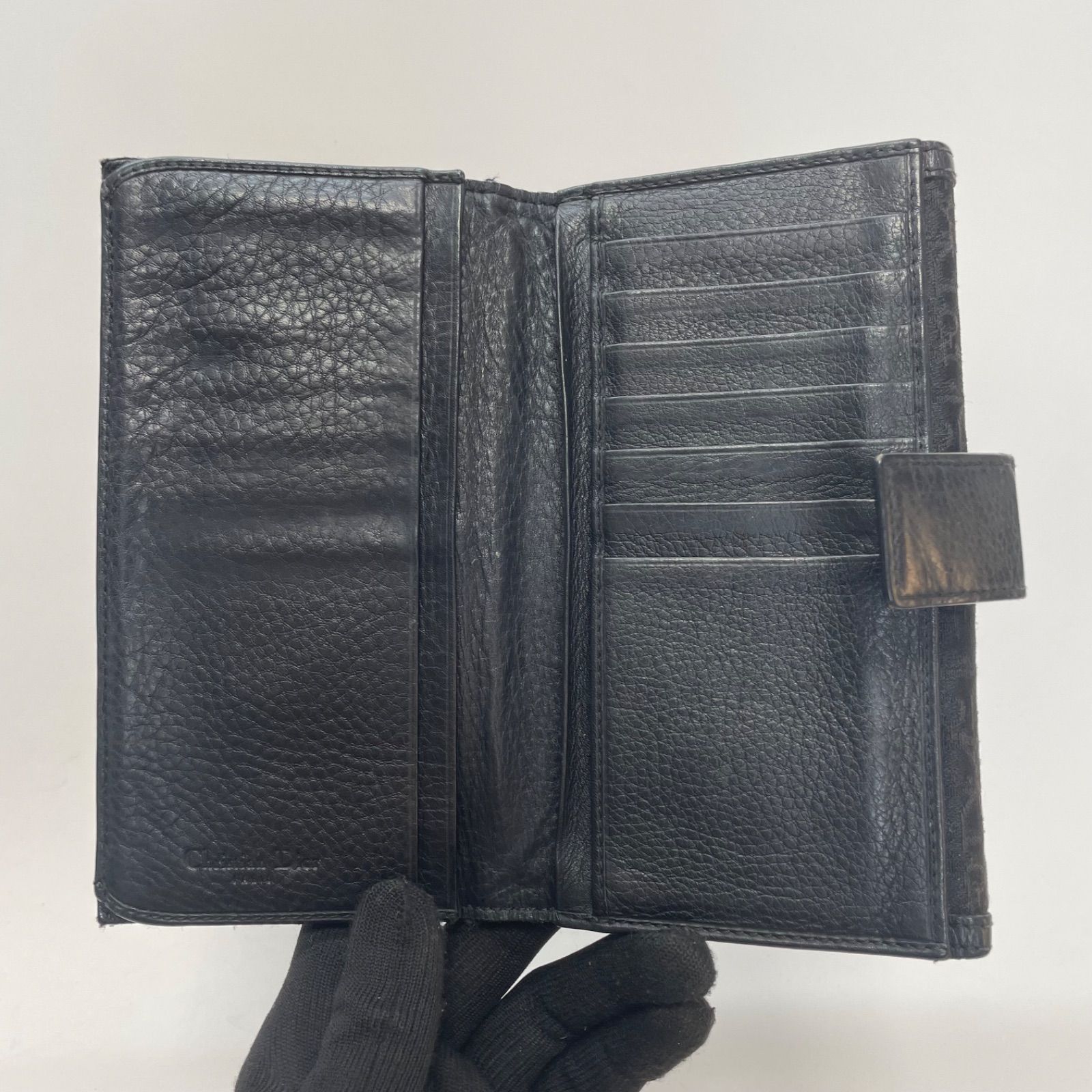 3572 Christian Dior クリスチャンディオール 長財布 キャンバス