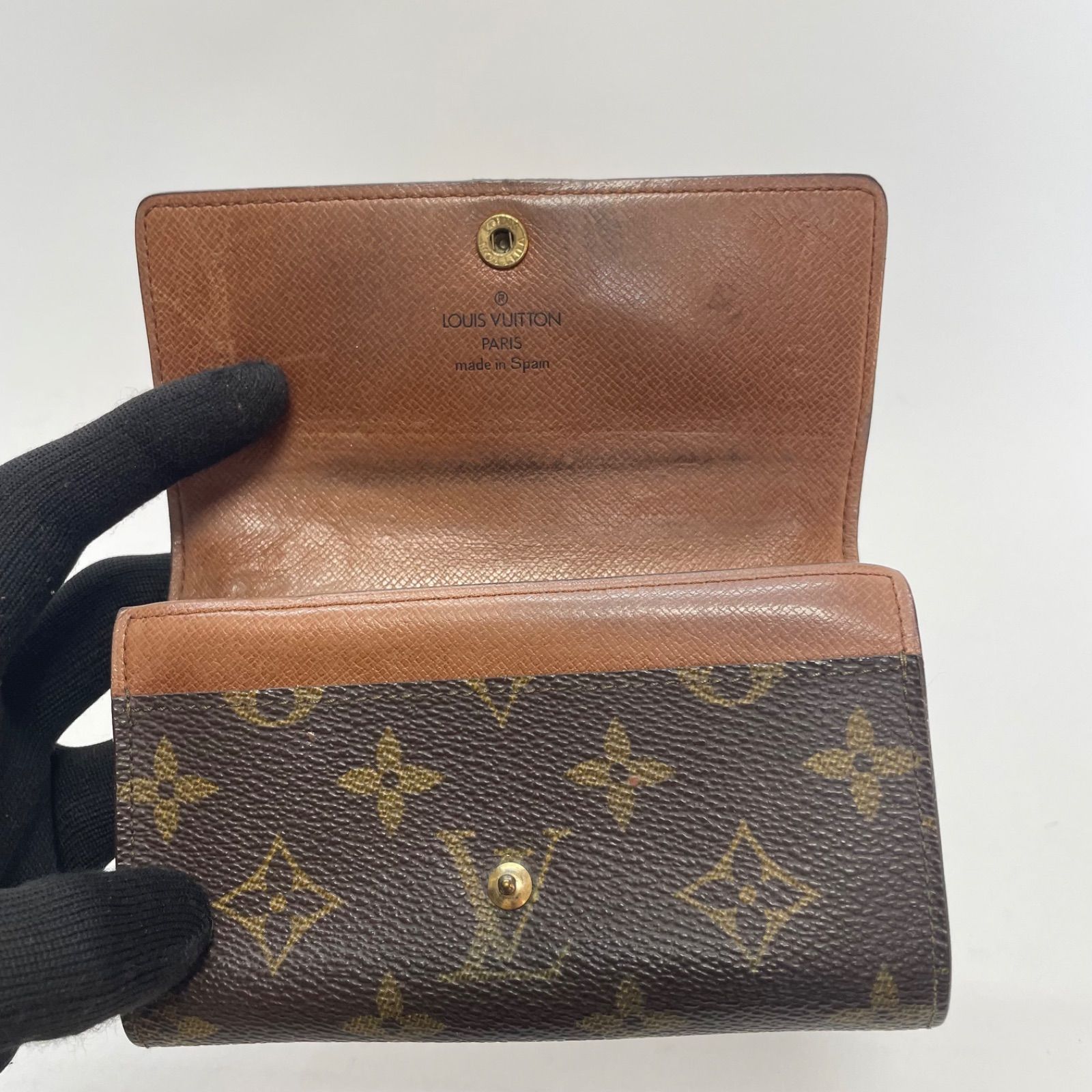 3565 LOUIS VUITTON ルイヴィトン モノグラム 折り財布 トレゾール