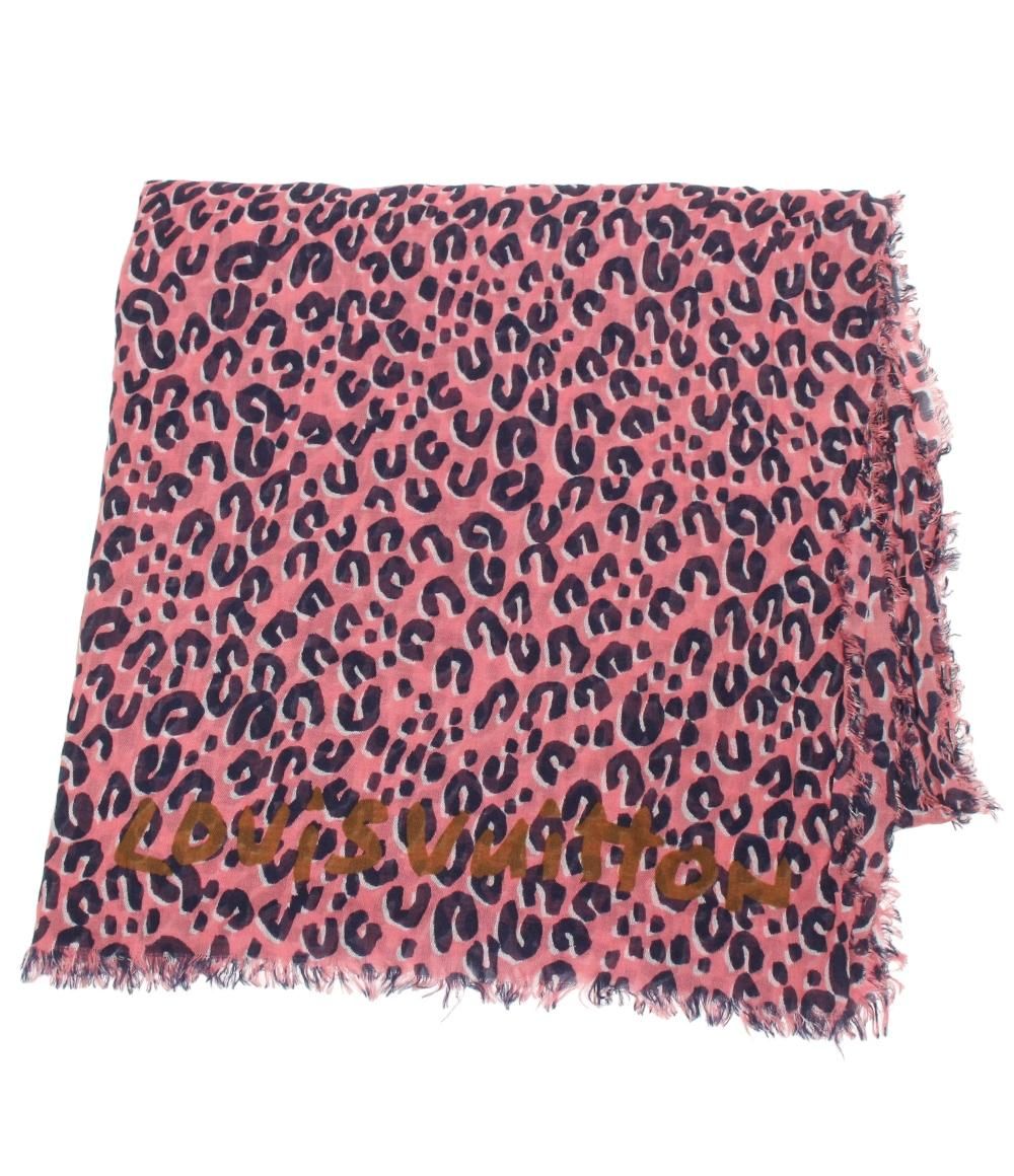 ルイ・ヴィトン 大判ストール ショール レオパード柄 レディース LOUIS