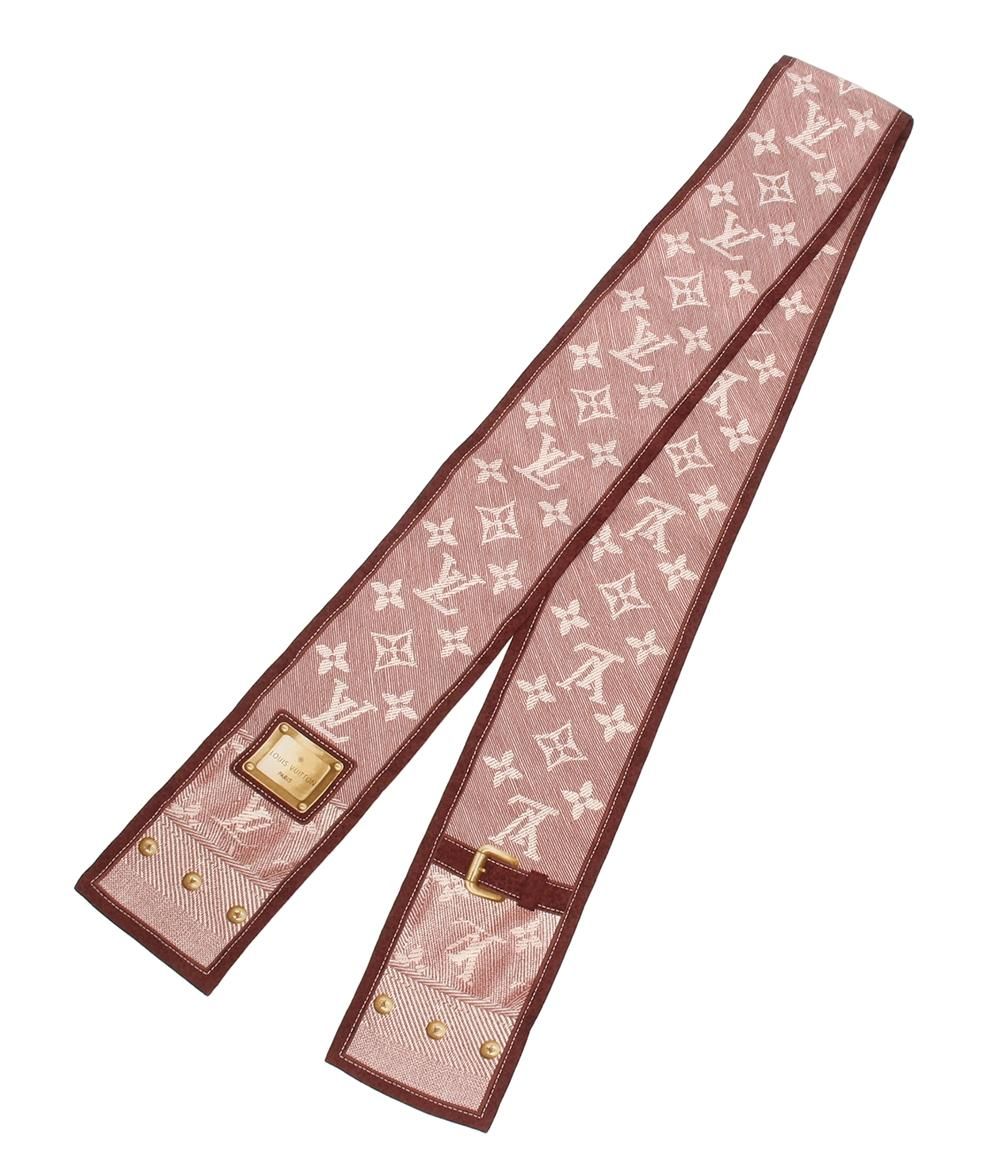 美品 ルイ・ヴィトン スカーフ シルク100% バンドー ニュー デニム