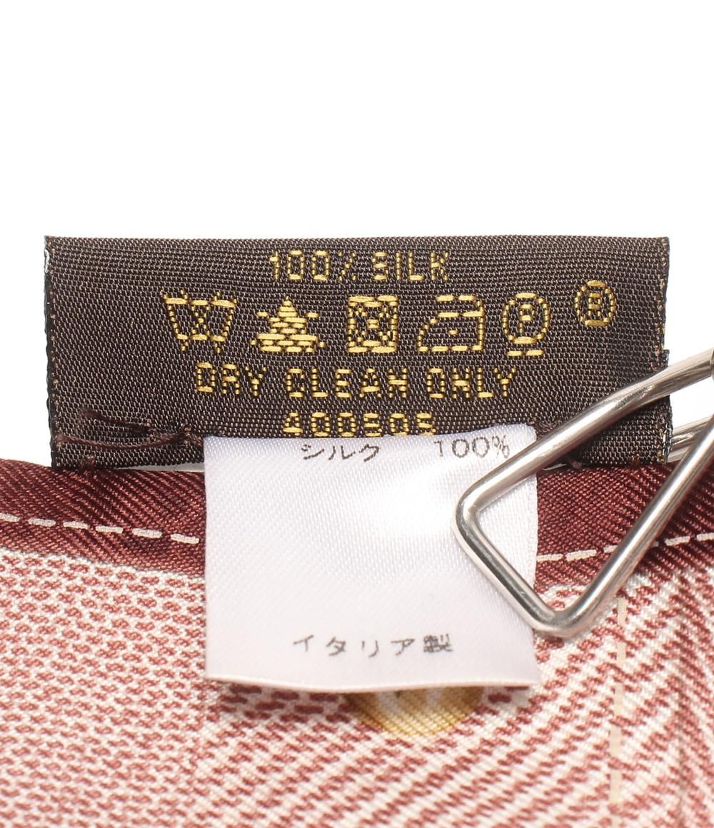 美品 ルイ・ヴィトン スカーフ シルク100% バンドー ニュー デニム