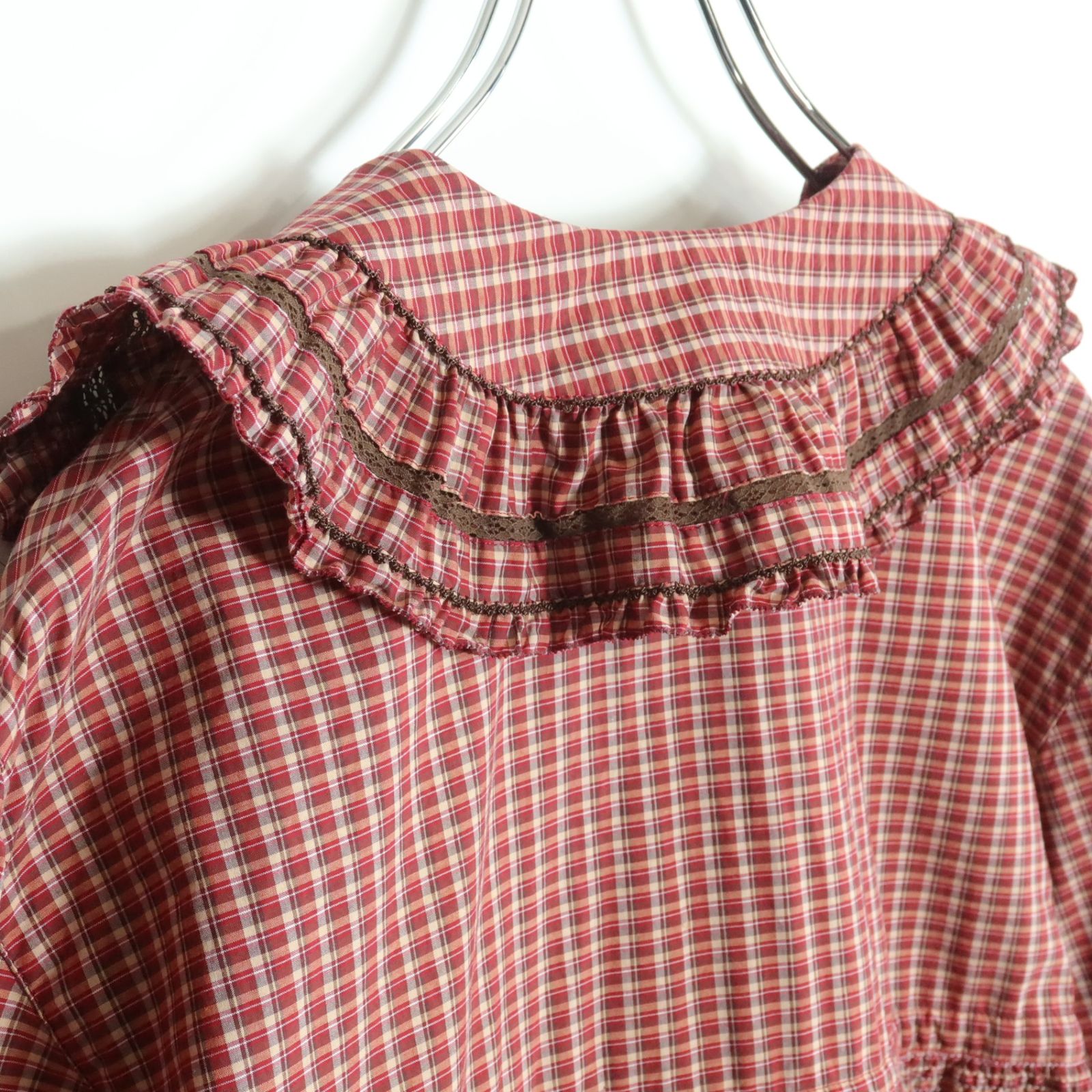 美品】ピンクハウス☆カントリー調で可愛い♪ オリジナルチェック柄六