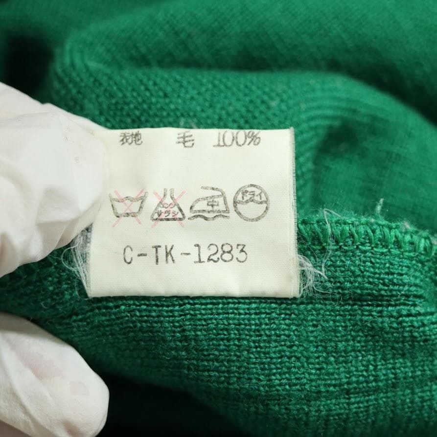 Givenchy Life ジバンシーライフ ニットワンピース 9 緑 金ボタン