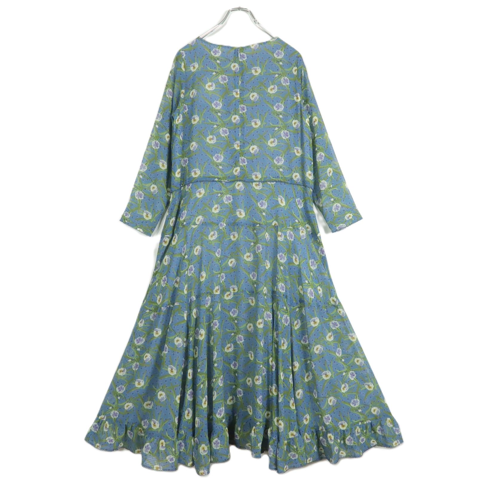 極美品】インゲボルグ☆二点セット！花柄シフォンワンピース&ショール