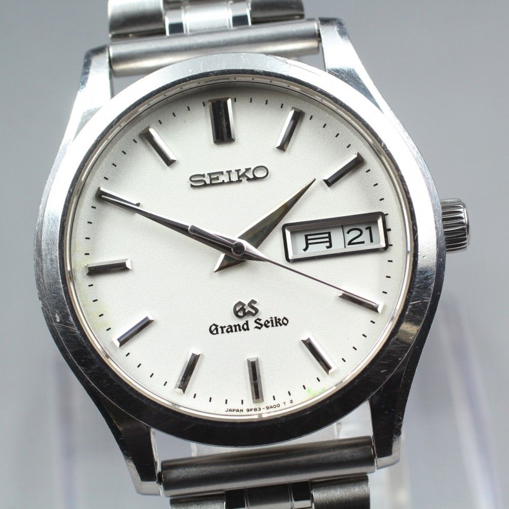 稼働品】Grand Seiko SBGT001/9F83‑9A00 ホワイト デイデイト 37mm