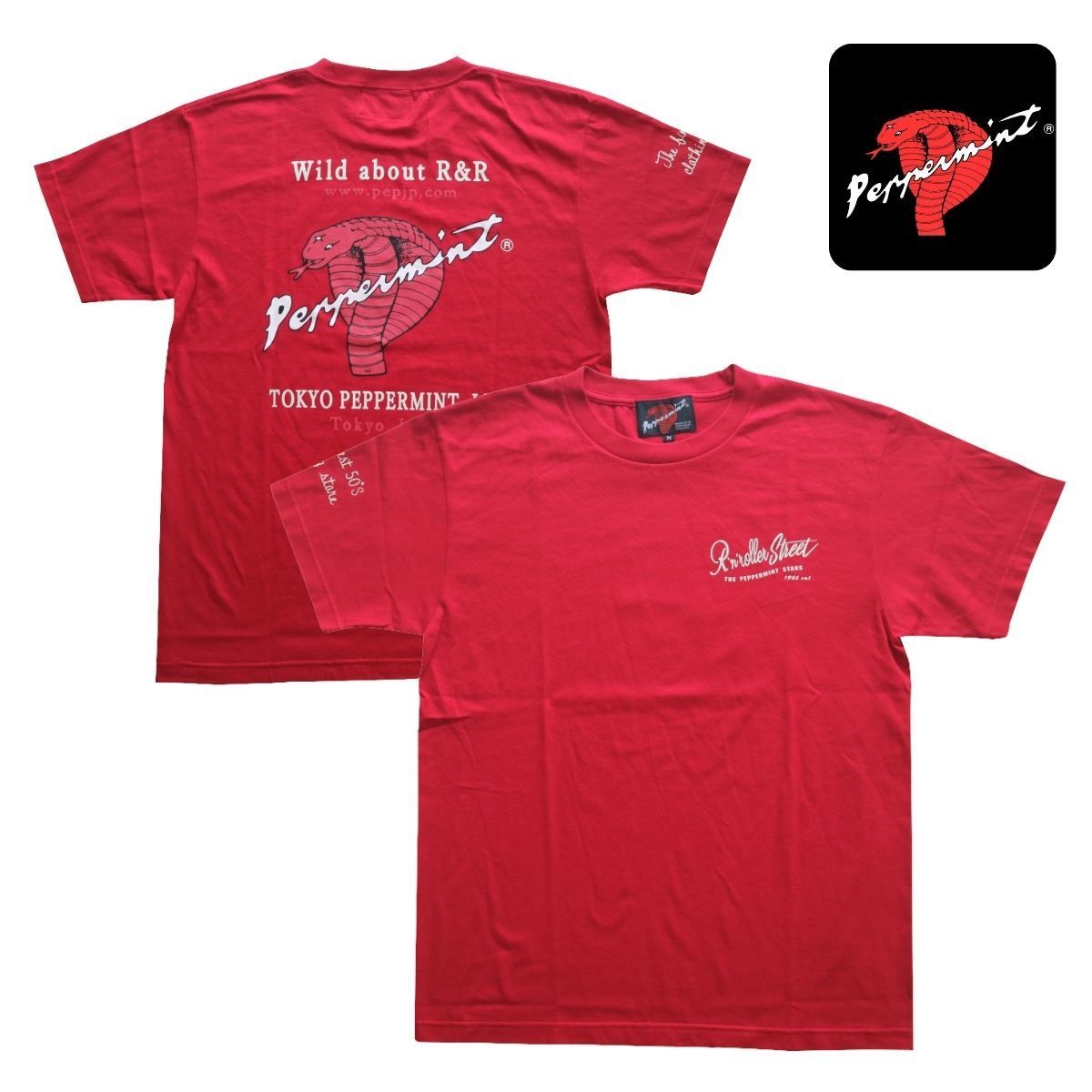 Tシャツ メンズ SQUARE COBRA TEE 2 RSN-3436 黒 ロカビリー
