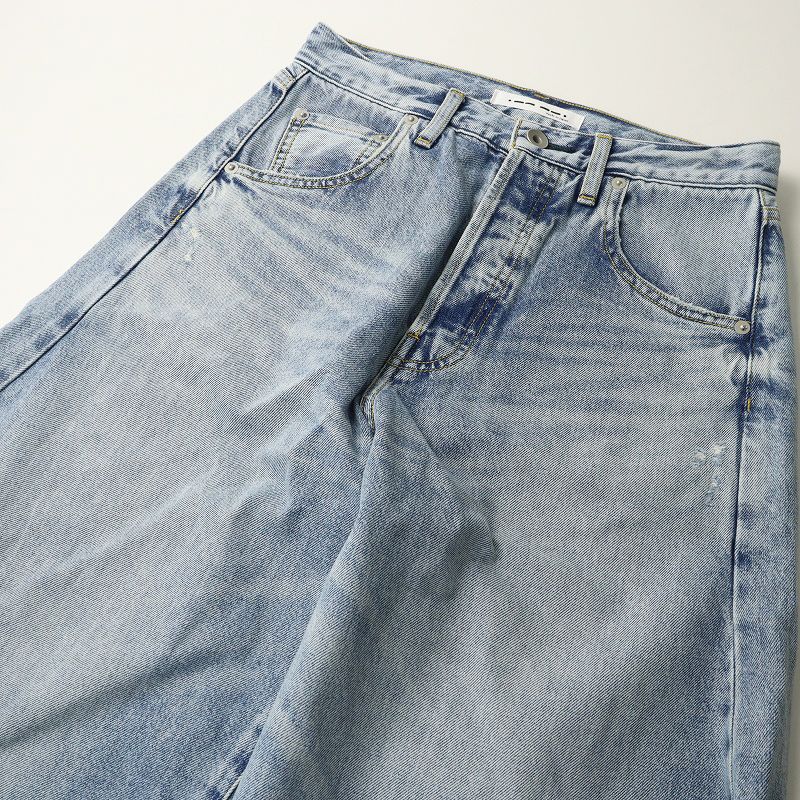 美品 定価3万 ウィムガゼット Whim Gazette ラインカーブDENIM 36