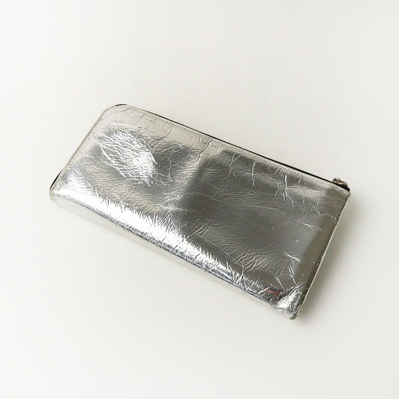 カワカワ kawa-kawa L字ファスナー ロングウォレット＼シルバー