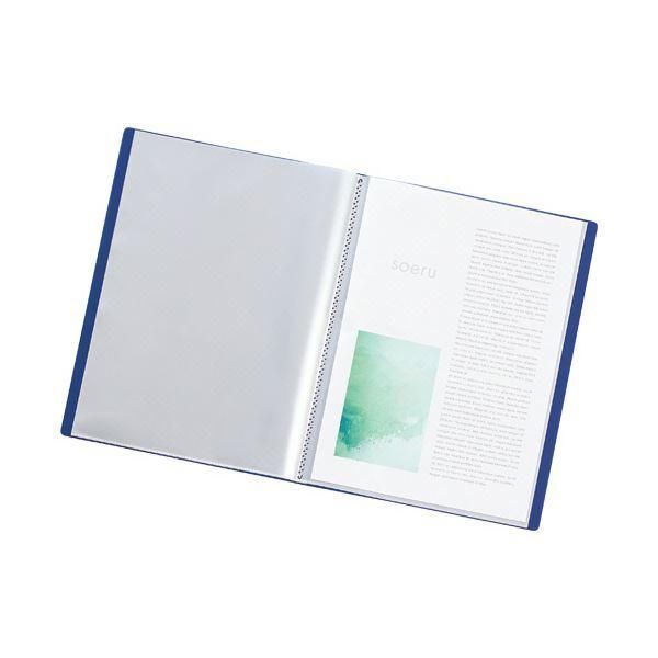 まとめ）リヒトラブ soeru クリヤーブックA4タテ 10ポケット 背幅8mm